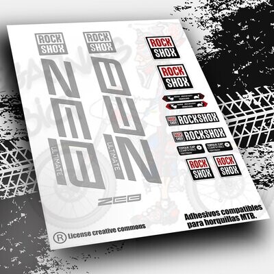 PEGATINAS HORQUILLAS ROCK SHOX ZEB ULTIMATE PB32