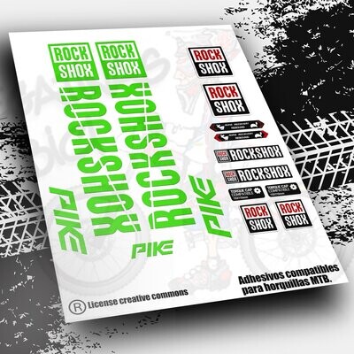 PEGATINAS HORQUILLAS ROCK SHOX PIKE PB41
