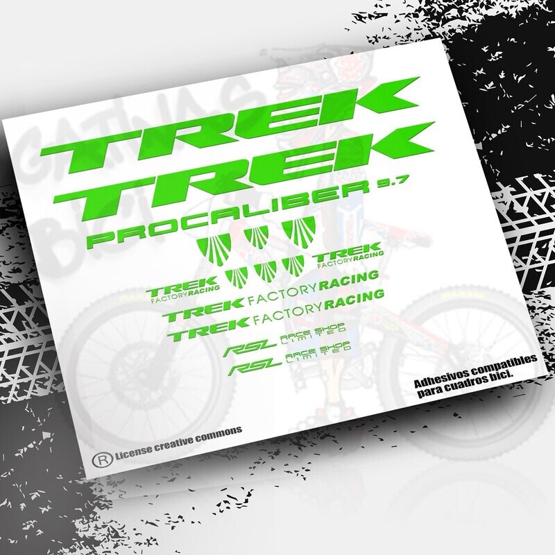 PEGATINAS CUADRO TREK PRO CALIBER 9.7 2021