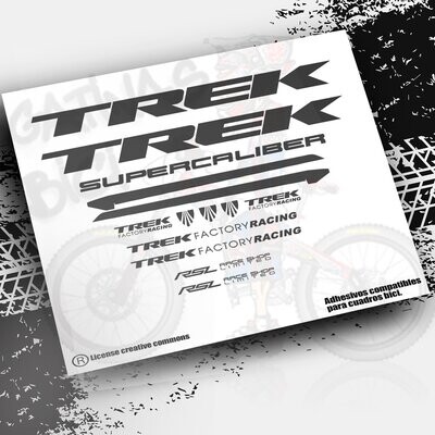 PEGATINAS CUADRO TREK SUPERCALIBER