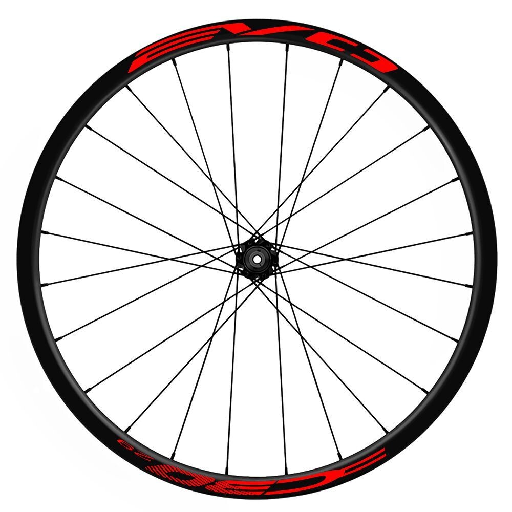 KIT DE PEGATINAS COMPATIBLES PARA LLANTAS BH EVO CB30 29 WH107, COLOR: ROJO FLUOR