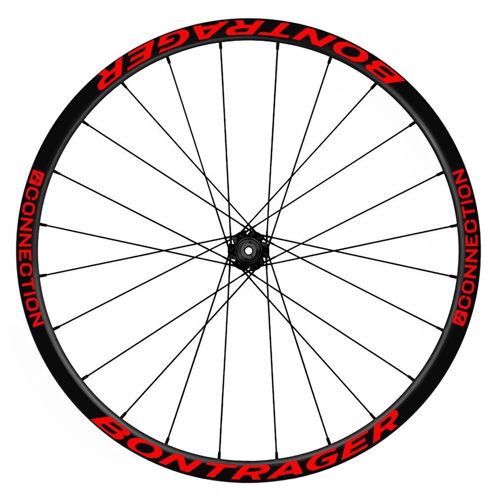 KIT DE PEGATINAS COMPATIBLES PARA LLANTAS BONTRAGER CONNECTION WH109, COLOR: ROJO FLUOR