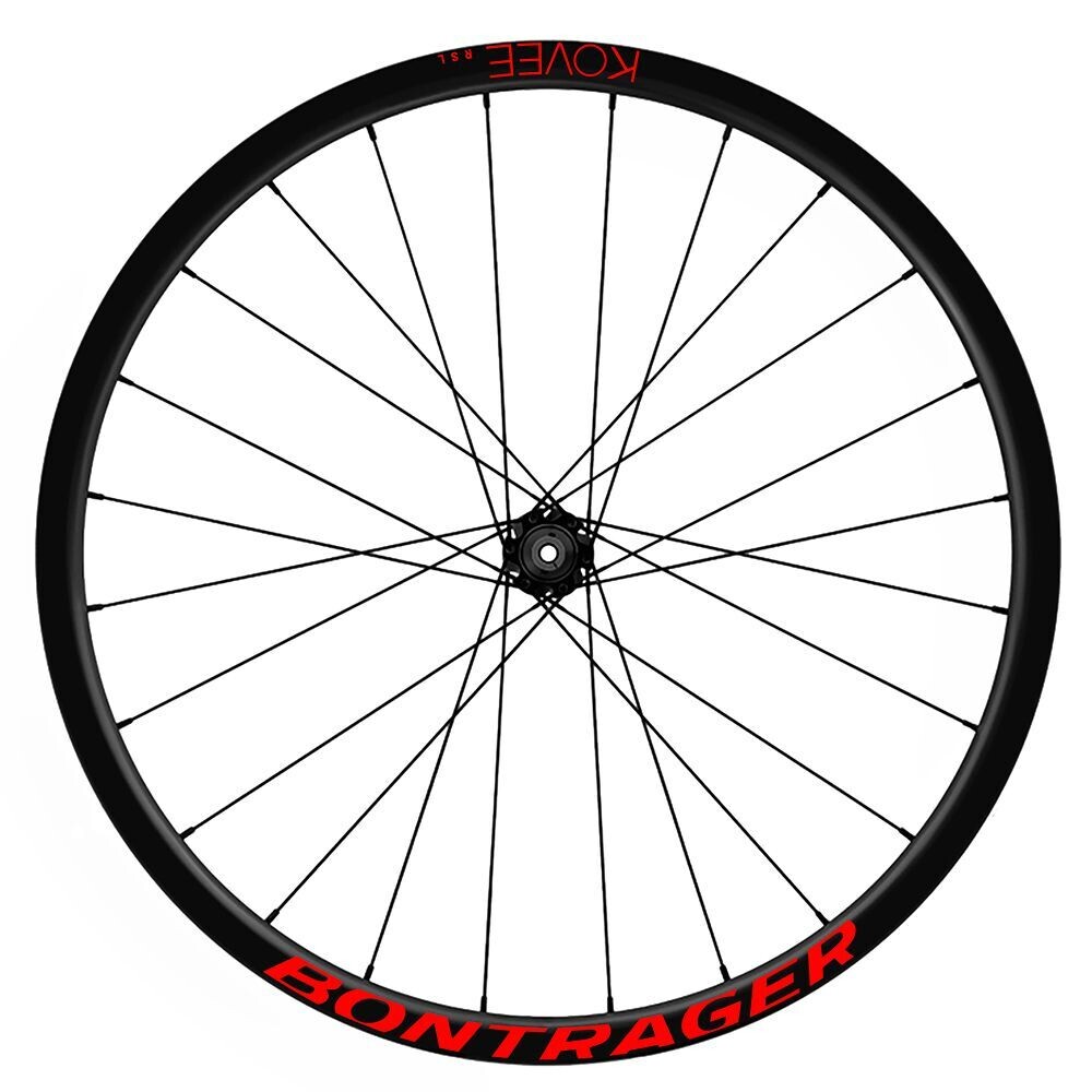 KIT DE PEGATINAS COMPATIBLES PARA LLANTAS BONTRAGER KOVEE RSL 2023 WH113, COLOR: ROJO FLUOR