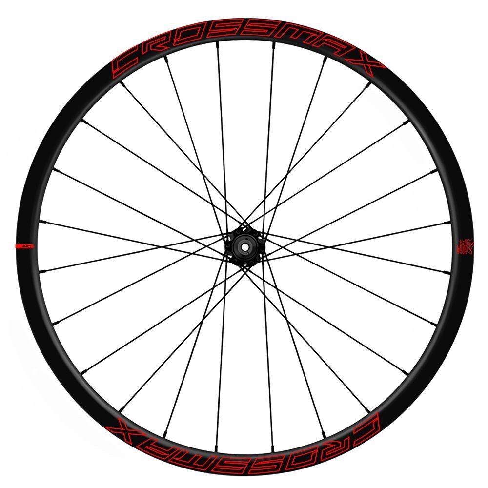 KIT DE PEGATINAS COMPATIBLES PARA LLANTAS MAVIC CROSSMAX SLR 2021-22 WH128, COLOR: ROJO FLUOR