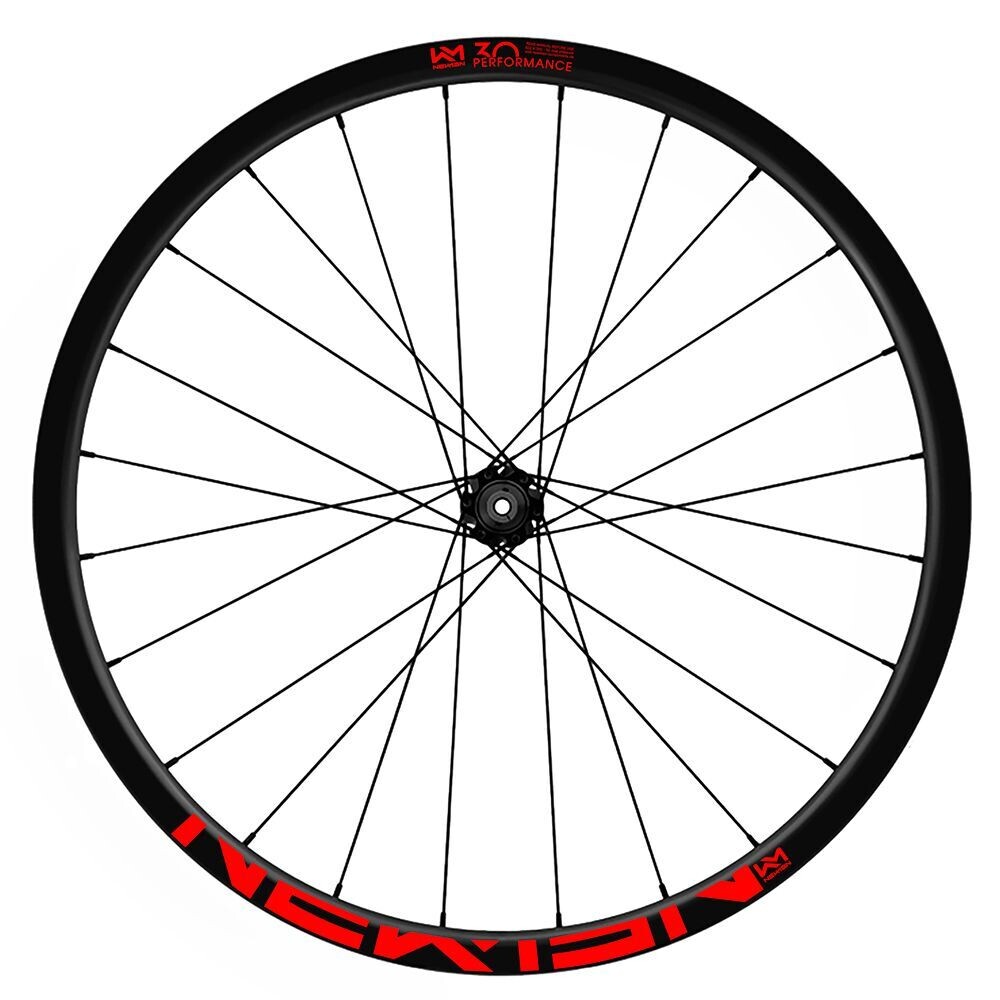 KIT DE PEGATINAS COMPATIBLES PARA LLANTAS NEWMEN PERFORMANCE 30 2022 WH131, COLOR: ROJO FLUOR