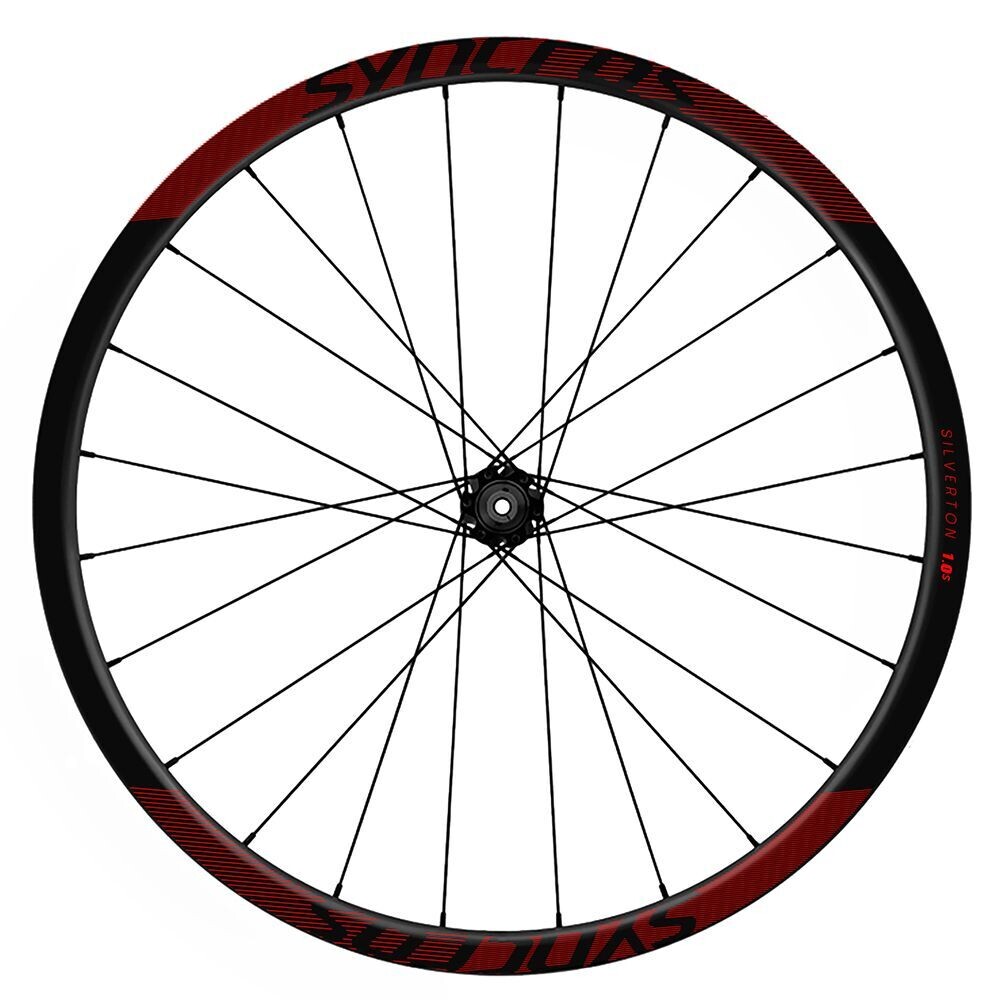 KIT DE PEGATINAS COMPATIBLES PARA LLANTAS SYNCROS SILVERTON 1.0 - 1.0S 2022 WH137, COLOR: ROJO FLUOR