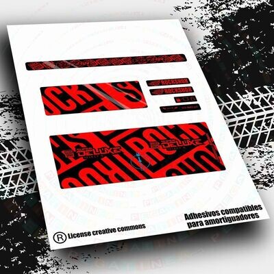 KIT DE PEGATINAS COMPATIBLES PARA AMORTIGUADOR ROCKSHOX SUPERDELUXE SELECT + 2021-22 WP490 KIT DE PEGATINAS COMPATIBLES PARA AMORTIGUADOR ROCKSHOX SUPERDELUXE SELECT + 2021-22 WP490