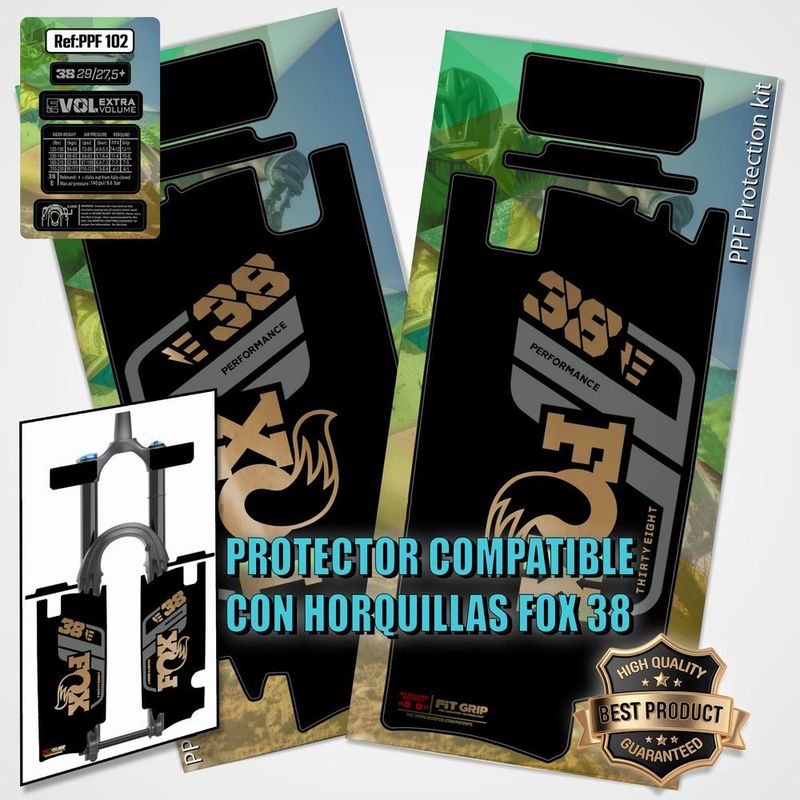 Protecciones compatibles con horquilla fox 38 performance EBIKE bicolor PPF102