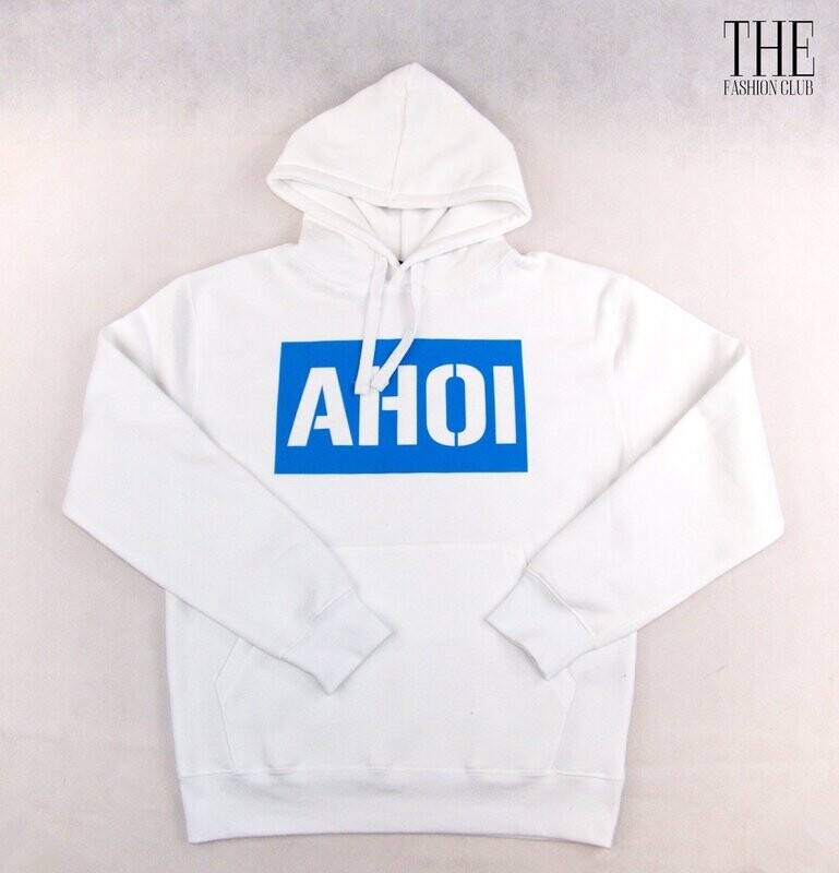HEIMATHAFEN Hoodie AHOI  Weiß / Blau