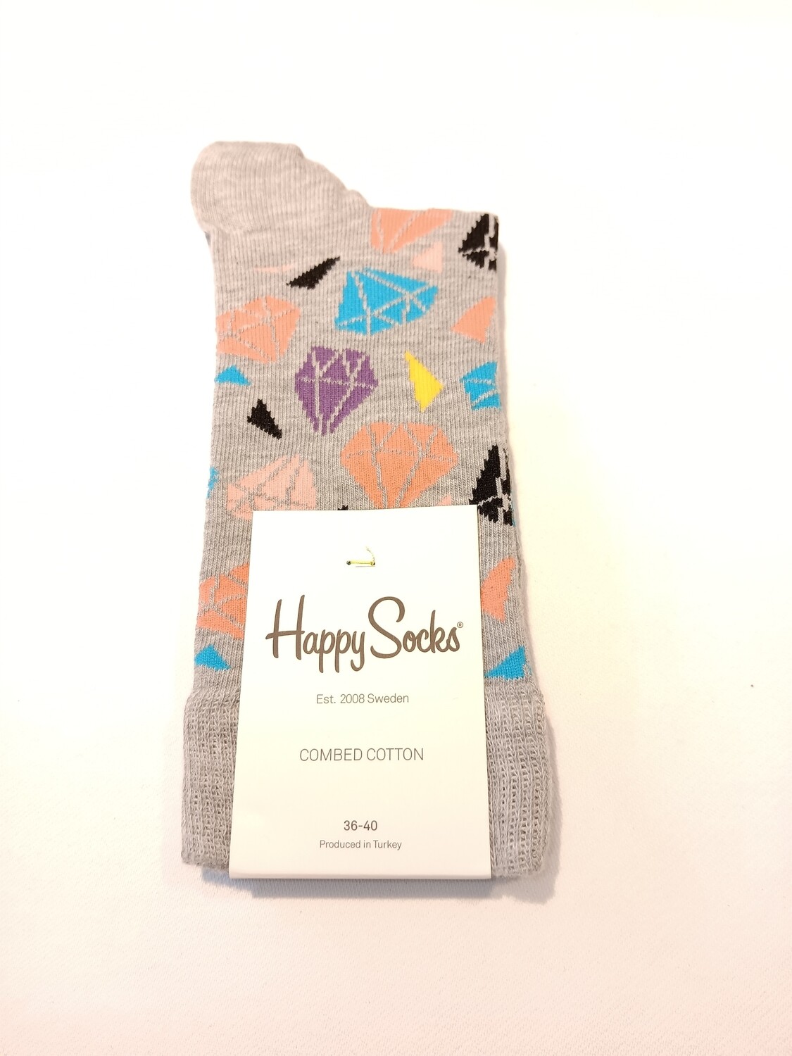 Happy Socks Diamonds Combed Cotton   Gr.36-40