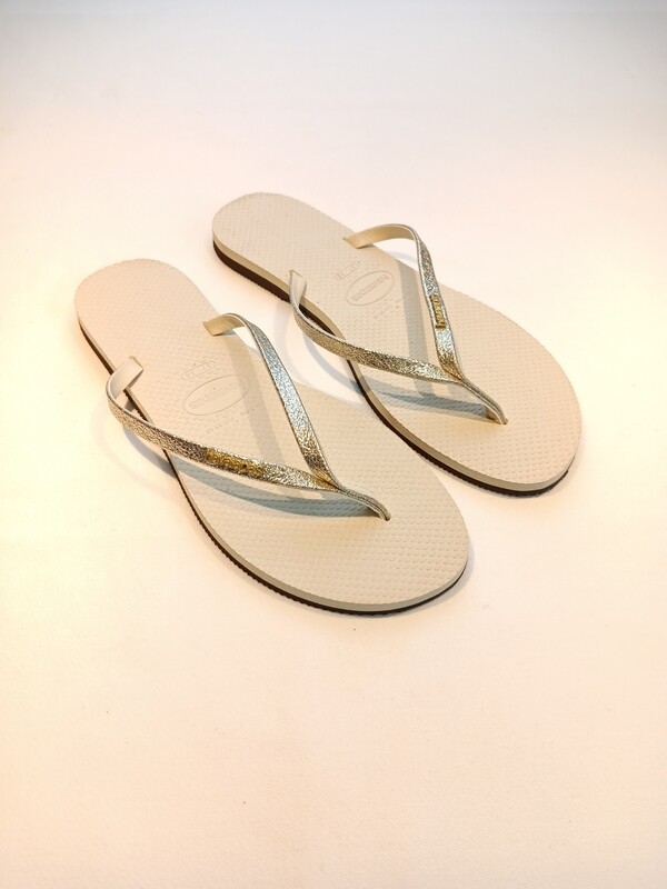 Havaianas Shine Flip Flop Beige