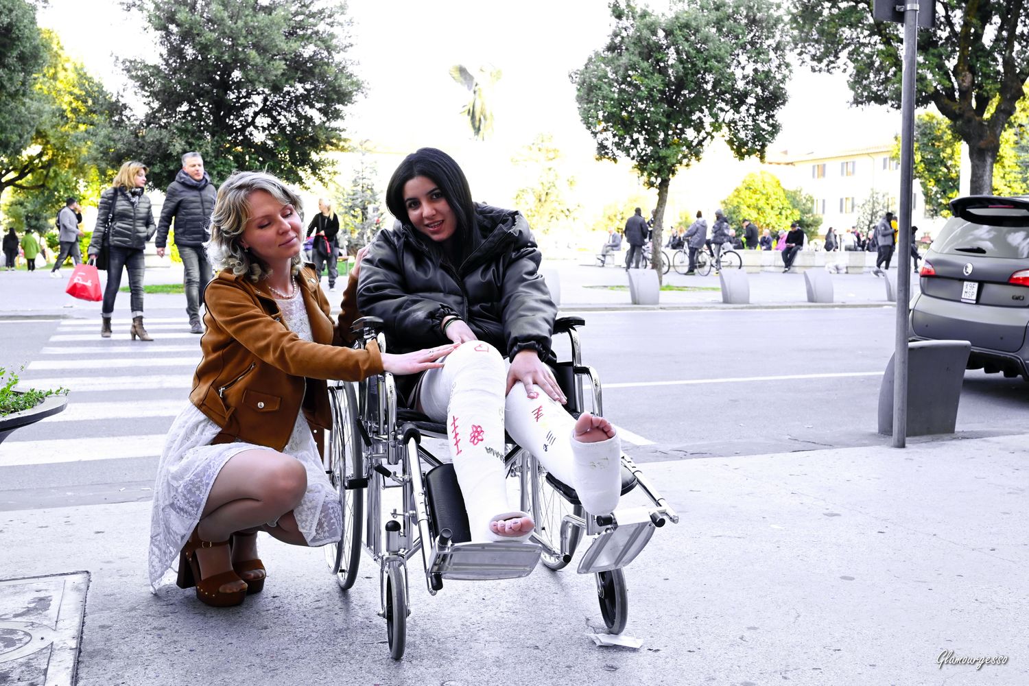 Aurora DLLC - VIDEO 06: Sexy in wheelchair downtown