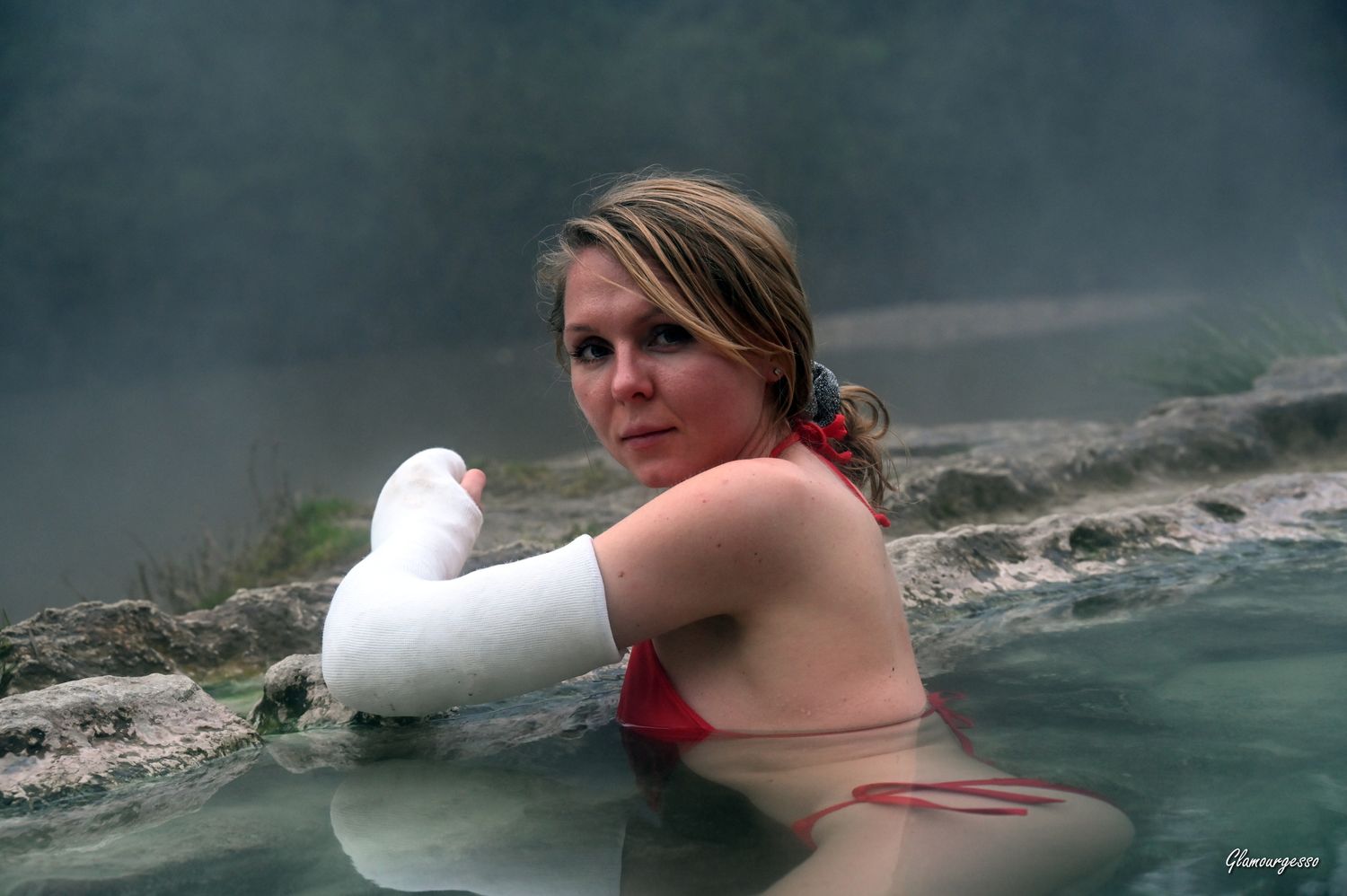 Svitlana LAFS - VIDEO 02: At the hot springs in a cast