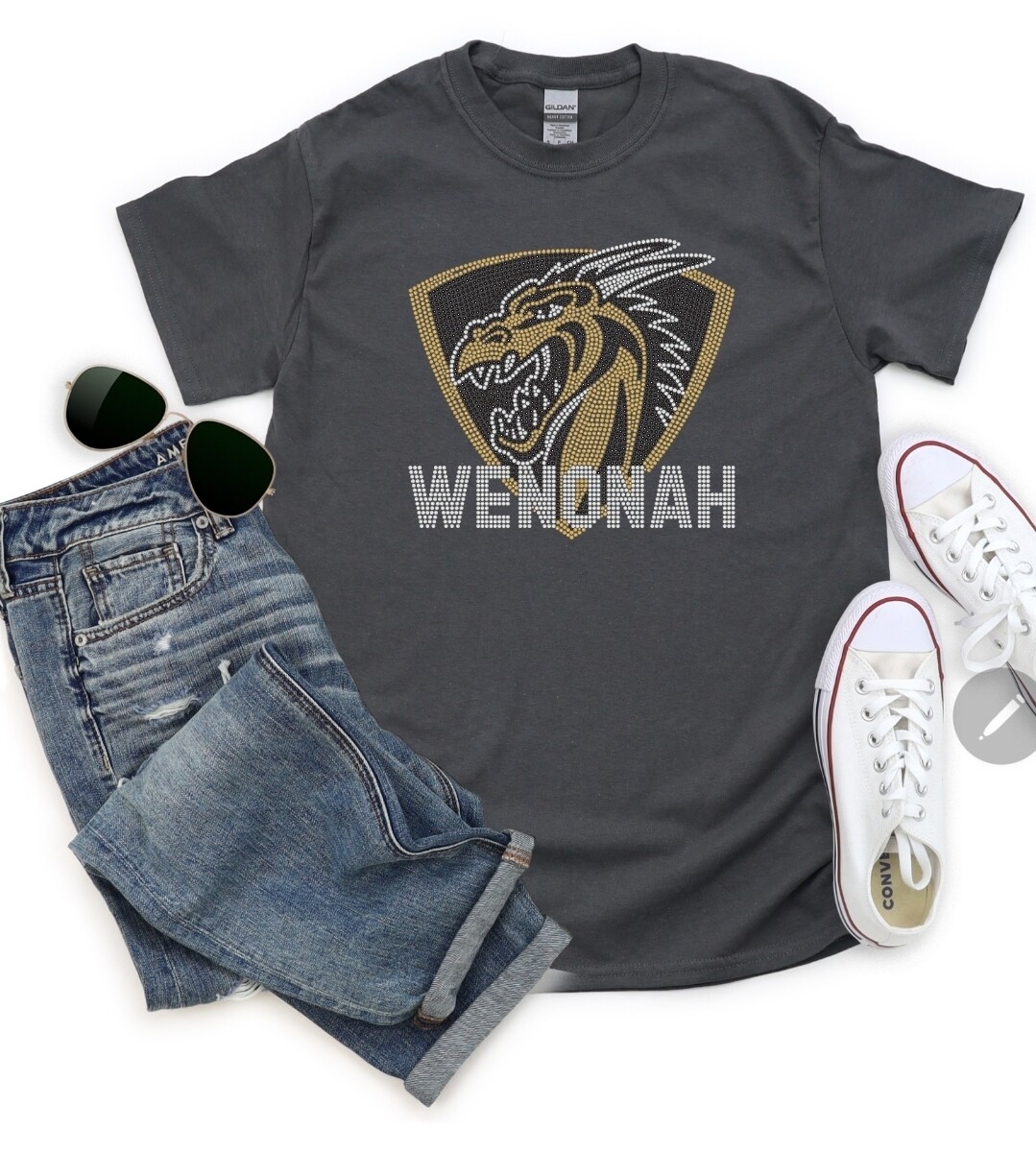 WENONAH DRAGONS BLING TEE