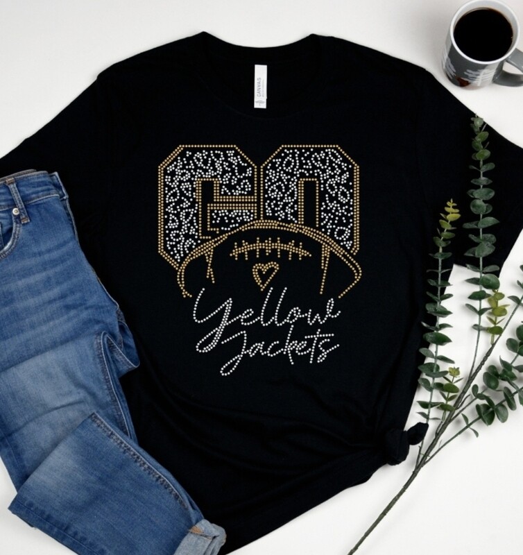 MCADORY GO YELLOW JACKET BLING DESIGN