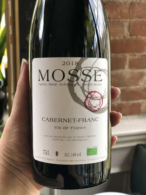 2019 Cabernet Franc, VdF, Domaine Mosse