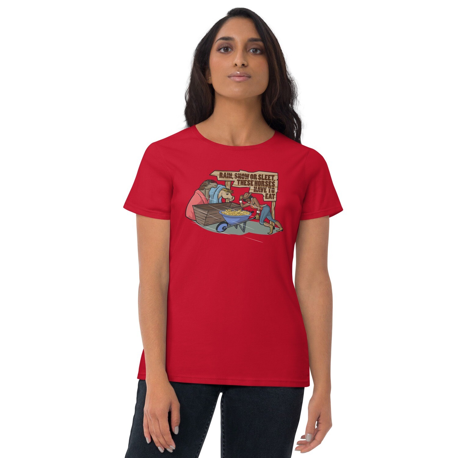 Cowgirl's T-Shirt | Farming T-Shirt | Horse Lovers T-Shirt for Women