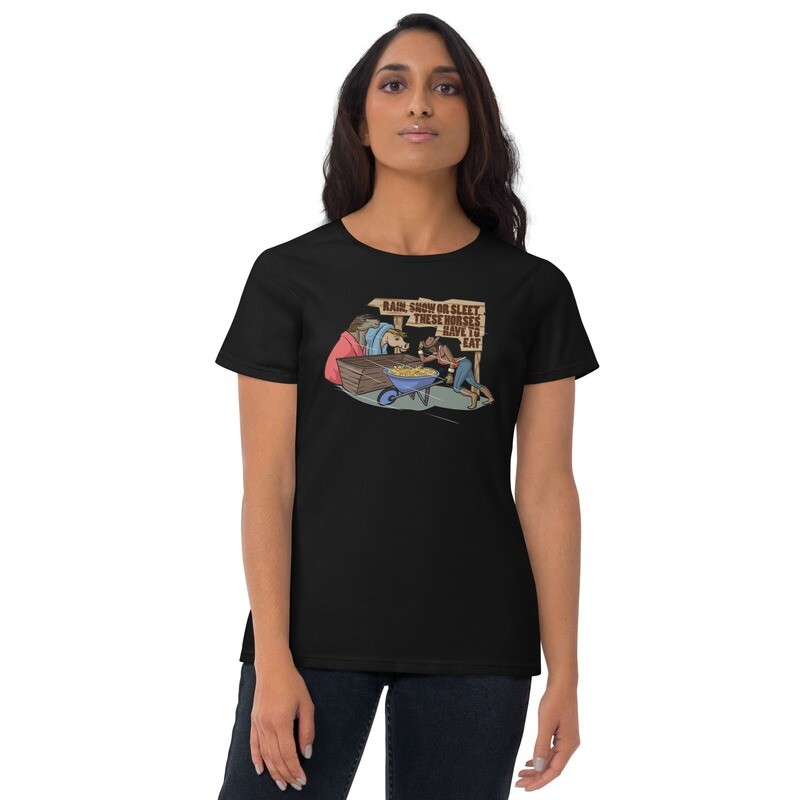 Cowgirl's T-Shirt | Farming T-Shirt | Horse Lovers T-Shirt for Women