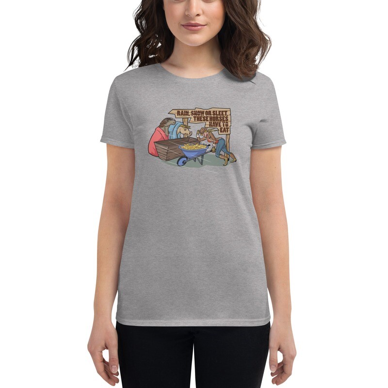 Cowgirl's T-Shirt | Farming T-Shirt | Horse Lovers T-Shirt for Women