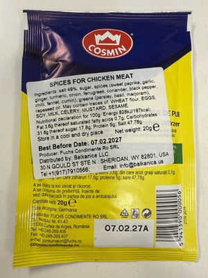 Cosmin Condiment Pui