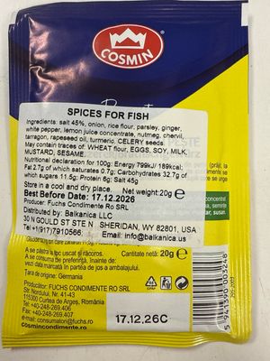 Cosmin Condiment Peste