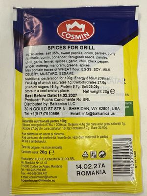 Cosmin Condiment Grătar