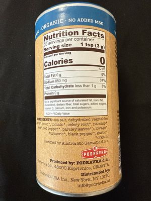 Vegeta Organic 280g