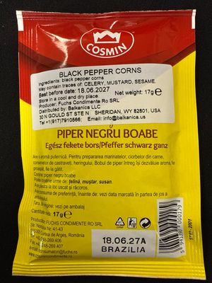 Cosmin piper Negru Boabe
