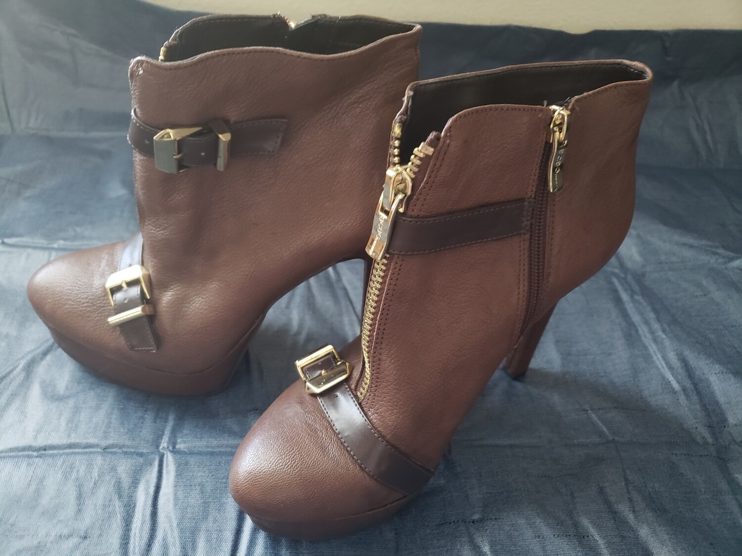 BCBG Buckled Platform Shoe Boot