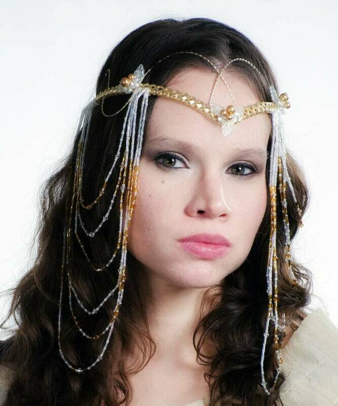 Elven Butterfly Wedding Headdress Art Nouveau