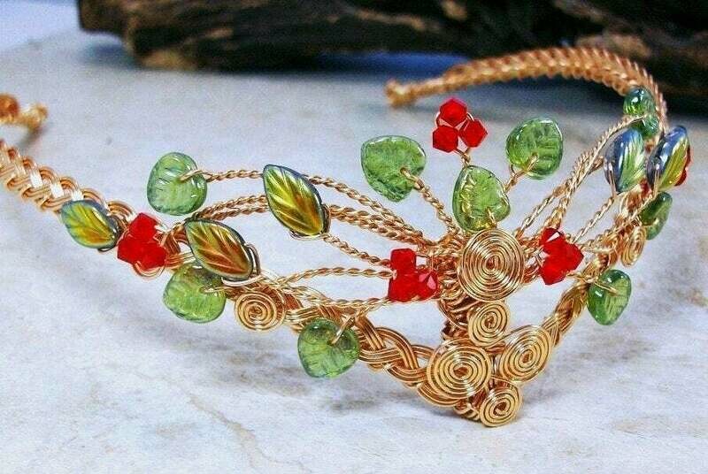 Rowan Berry Celtic Tree of Life Tiara Circlet