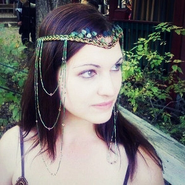 Art Nouveau Mucha Headdress Elven Woodland