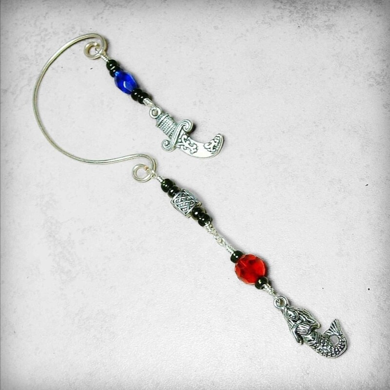 Pirate Ear Cuff Mermaid and Cutlass Sword No Piercing
