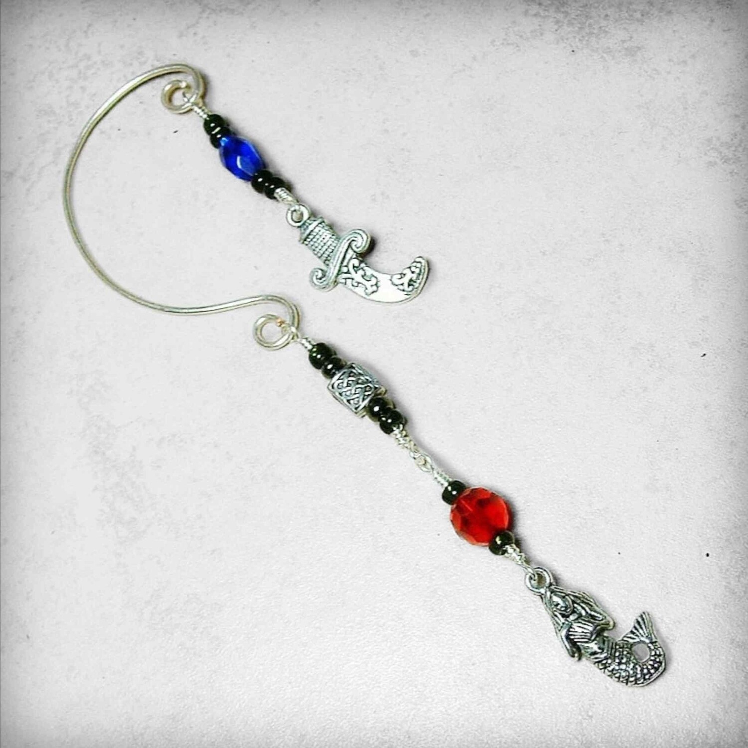 Pirate Ear Cuff Mermaid and Cutlass Sword No Piercing