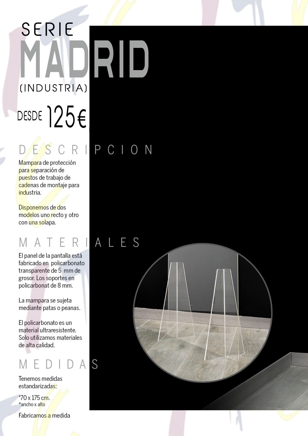 Mampara Madrid y Barcelona