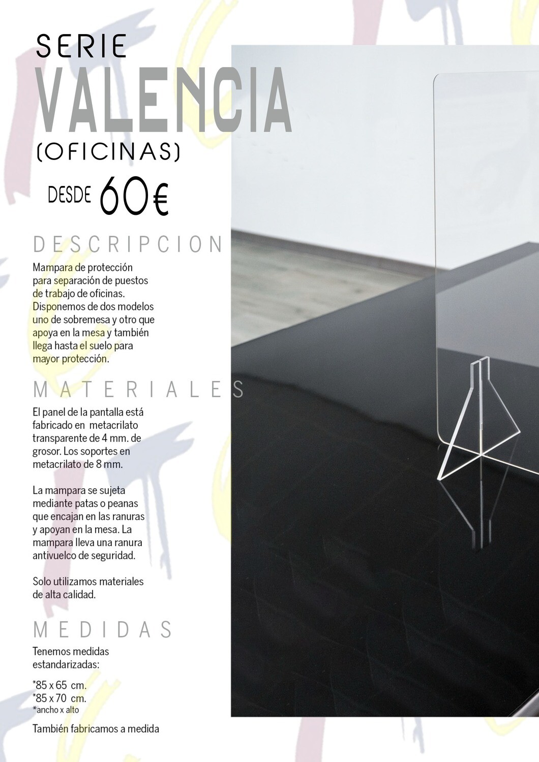 Mampara Valencia y Alicante