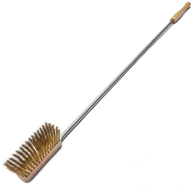 Brosse grattoir en laiton avec manche en inox Aisi 304