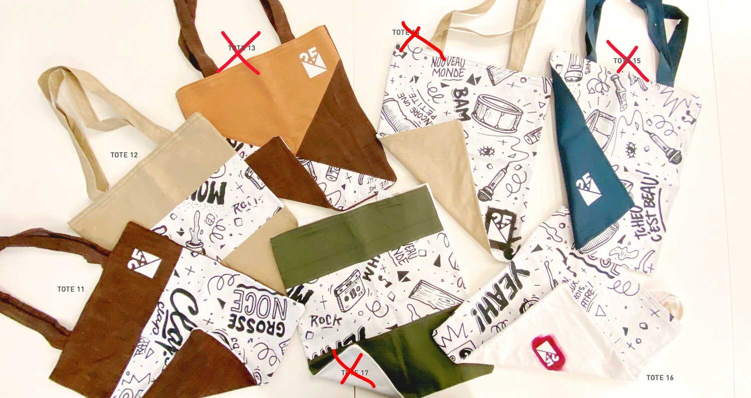 TOTE BAGS 3 - Limited Edition - NM 25