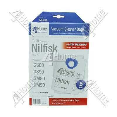 MICROFIBRE BAGS NILFISK 70 80 90 (0601.0901) EXSMFB59