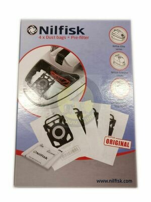NILFISK VACUUM CLEANER BAGS FOR NILFISK ELITE COMFORT ORIGINAL/GENUINE FILTER 
