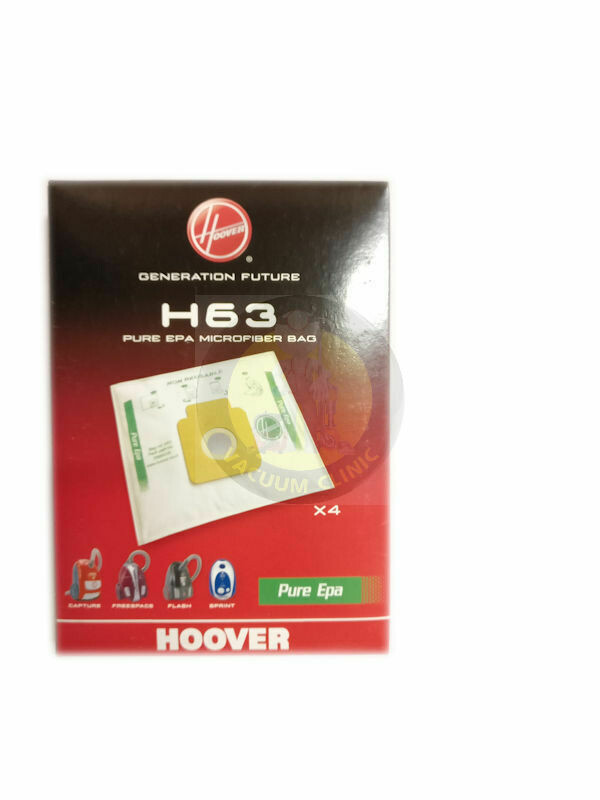 GENUINE HOOVER BAGS *MFB376* HEPA H63 FREESPACE/SPRINT X 4 (1804.0304) HVR35600536
