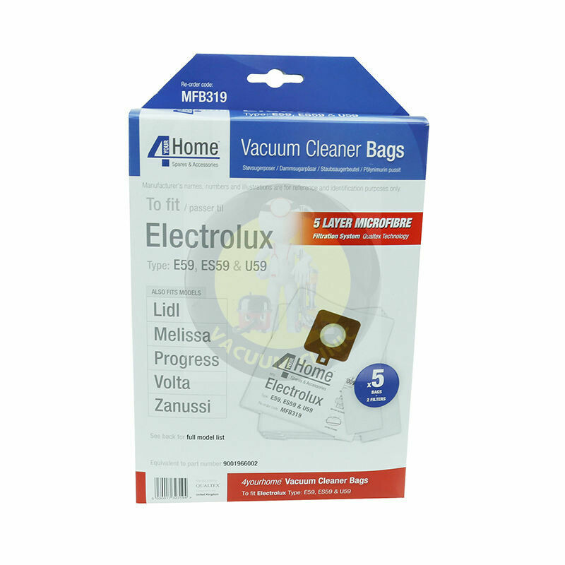 MICROFIBRE BAGS ELECTROLUX E59 - U59 (0701.1001) EXSMFB319