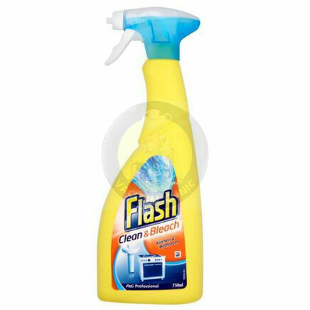 FLASH PROFESSIONAL MULTI PURPOSE SPRAY CLEANER WITH BLEACH 750ML (6502) N09486