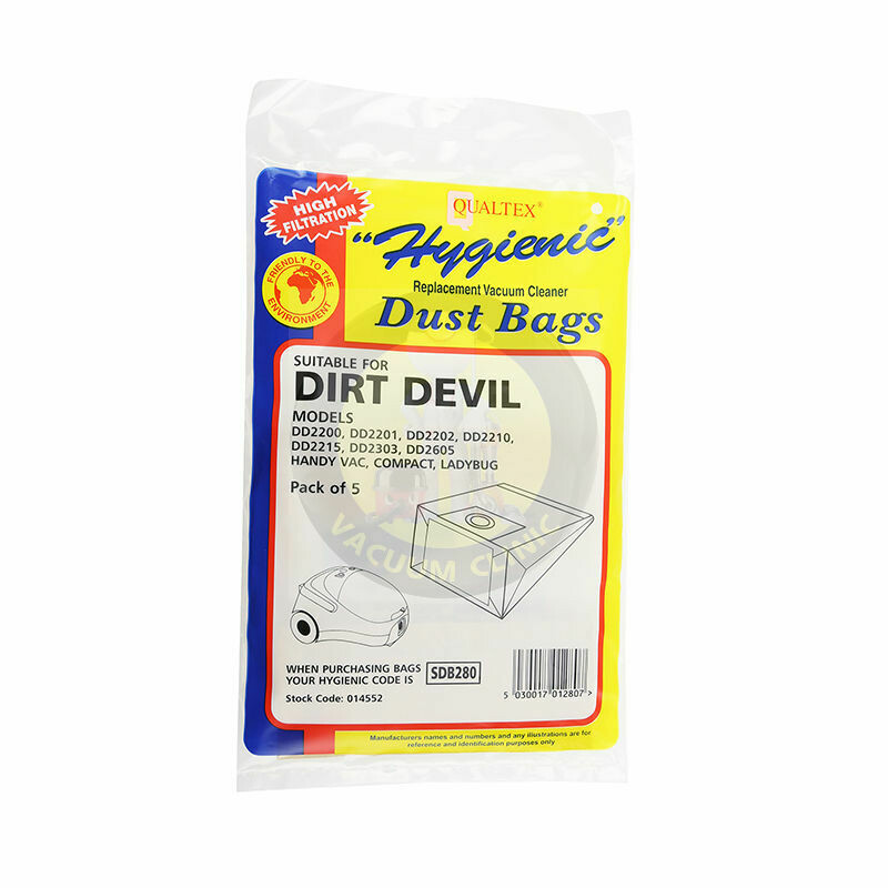 DIRT DEVIL HANDYVAC DD2200 BAGS (3103) EXSSDB280