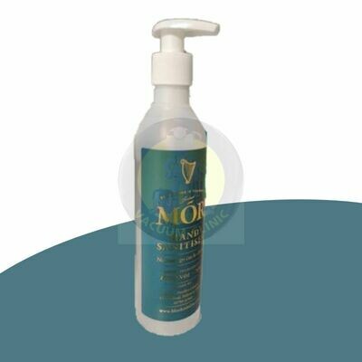 MOR HAND SANITISER BOTTLE WITH HANDY PUMP ACTION 70% 250ML (6602) EXSHANDSANP