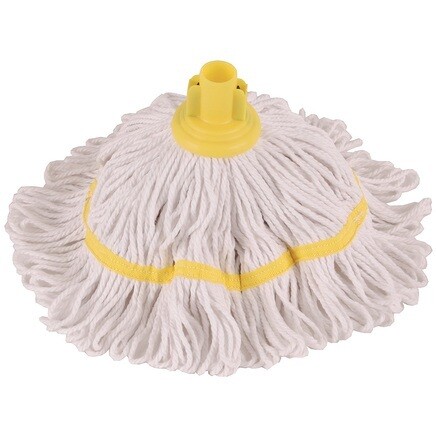 CLEANWORKS SOCKET COTTON MOP YELLOW 200G (6301) P09017