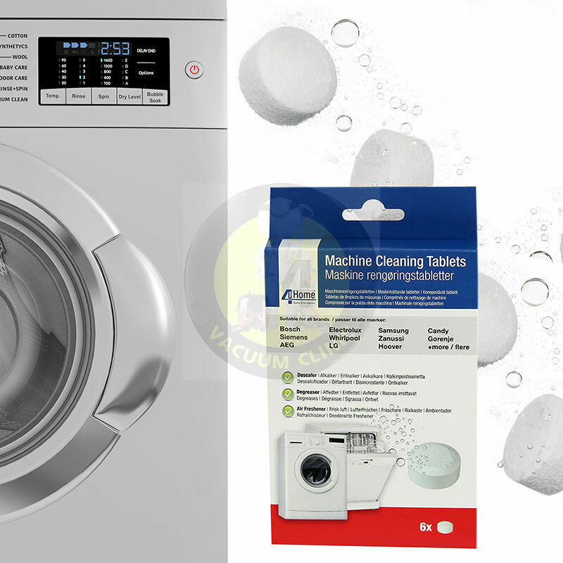 FOR-YOUR-HOME CLEANING/DESCALING TABLETS FOR WASHING MACHINE & DISHWASHER 6 PACK (6301) QUACLN027