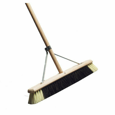 BRUSH BLACK AND WHITE WITH STAYS 18 INCH 450MM WIDTH 30023 (1109) CESBRUSH-LGE