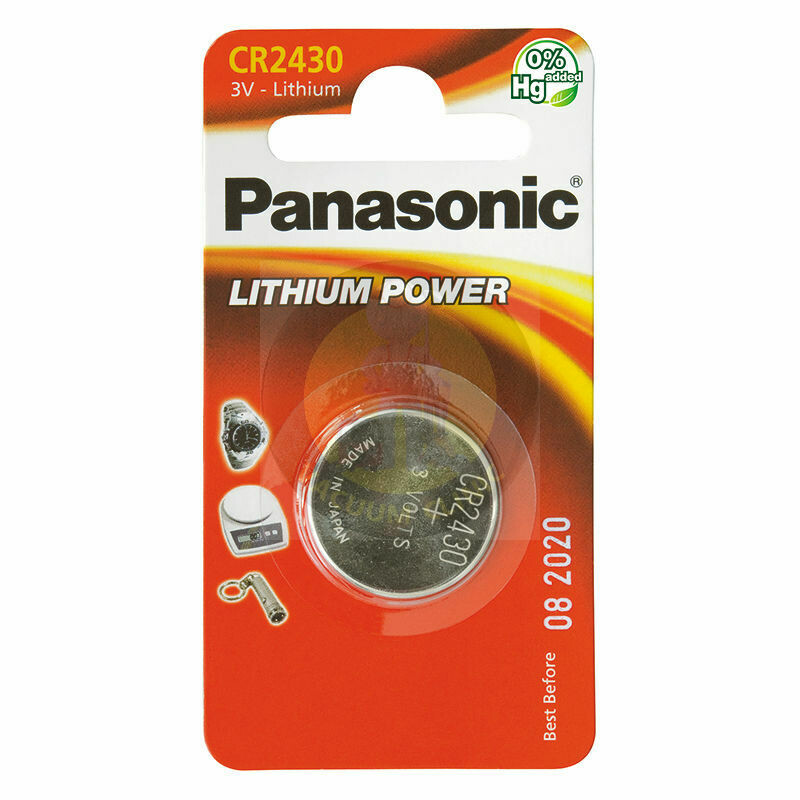 PANASONIC CR2430 CD1 3V 24.5 X 3MM LITHIUM BATTERY JEGJX048