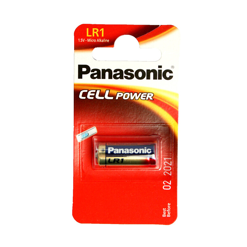 CD1 PANASONIC 1.5V 9100 ALKALINE BATTERY LR1 JEGJX015G